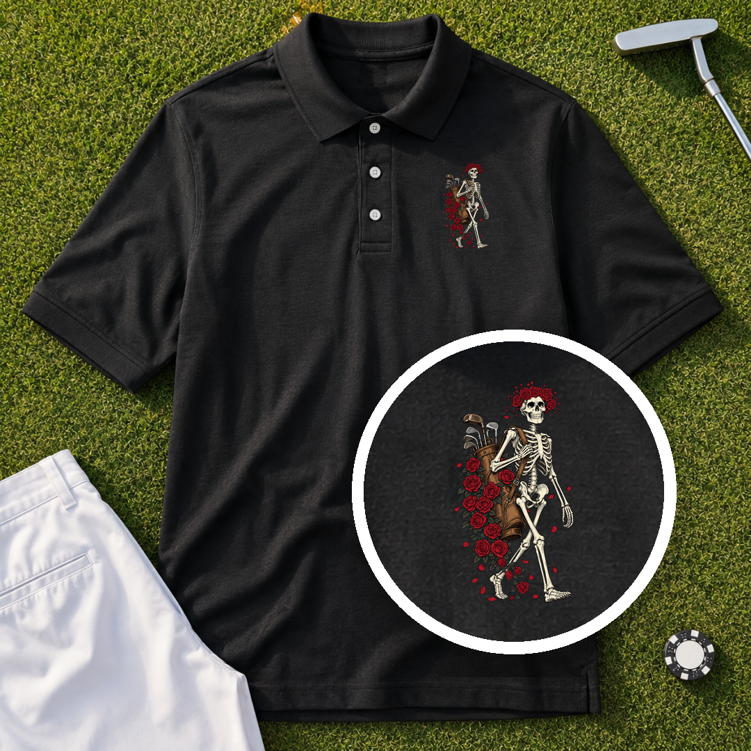 Skeleton Caddie Performance Polo