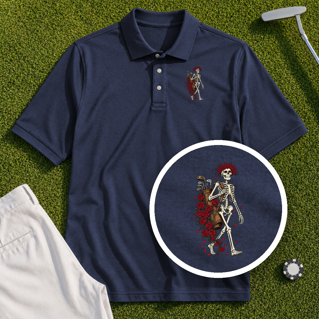Skeleton Caddie Performance Polo