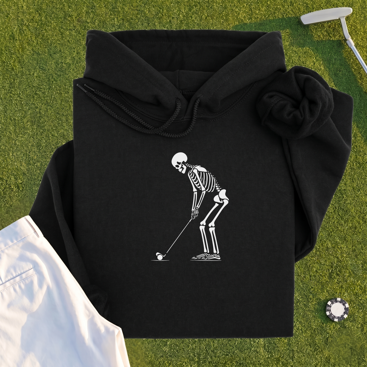 Skeleton Golfer Hoodie