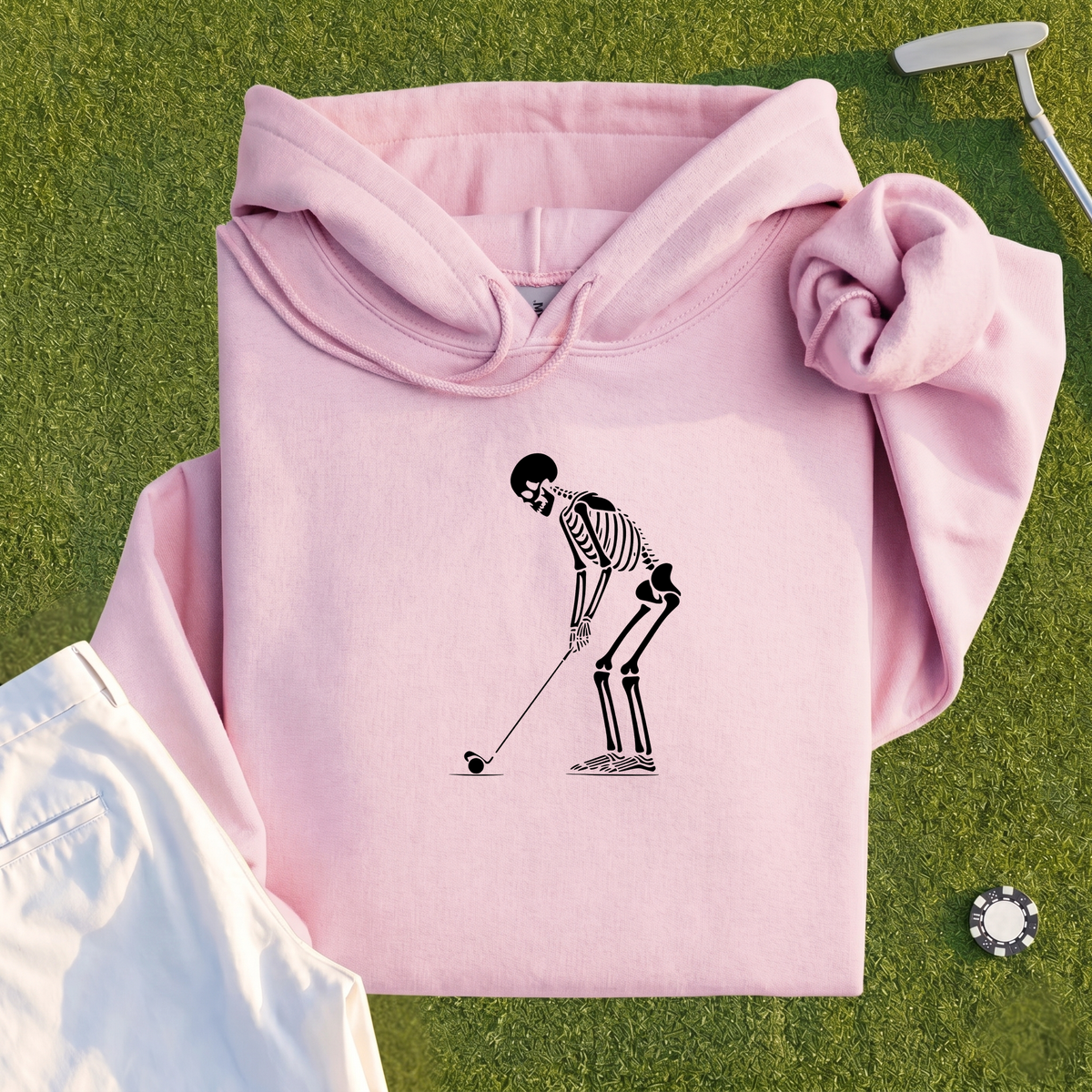 Skeleton Golfer Hoodie