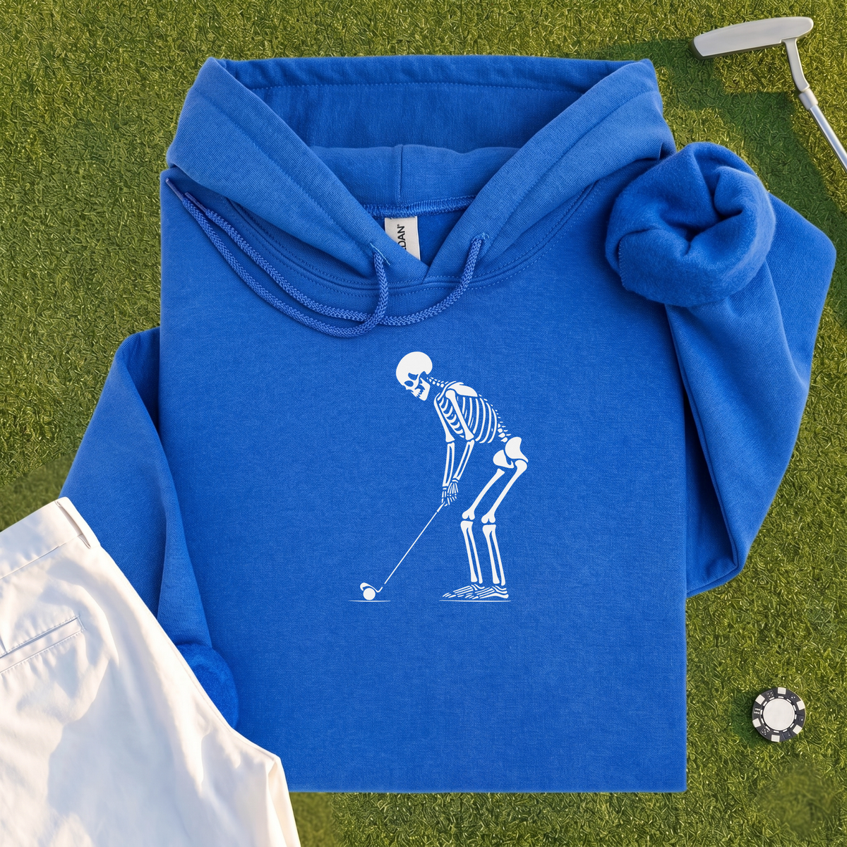 Skeleton Golfer Hoodie