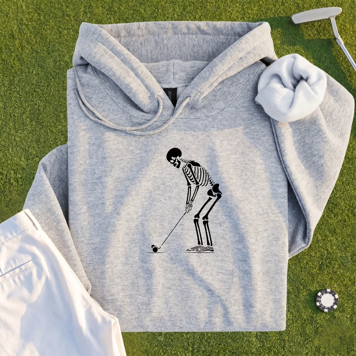 Skeleton Golfer Hoodie