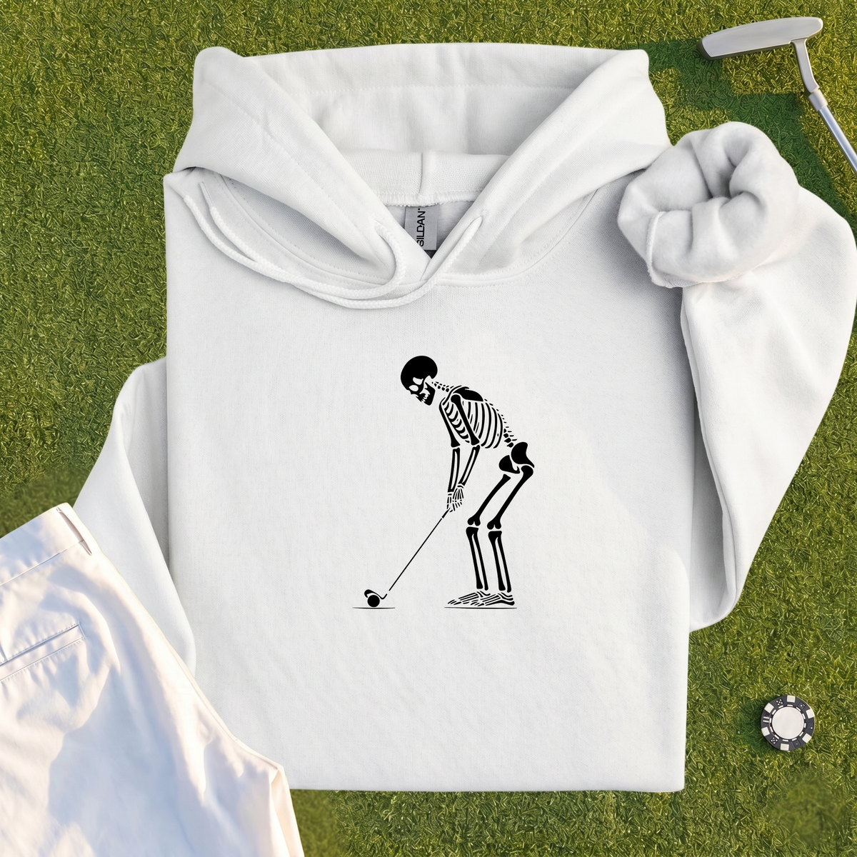 Skeleton Golfer Hoodie