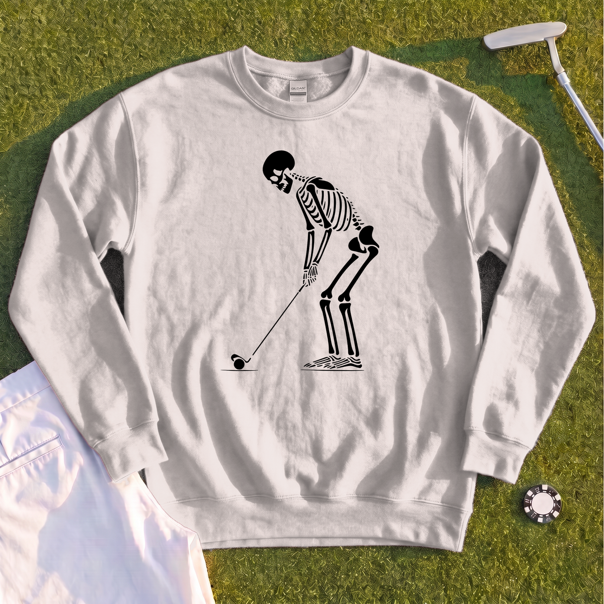 Skeleton Golfer Sweatshirt