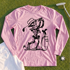 Skeleton Golfing! Long Sleeve Tee