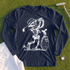 Skeleton Golfing! Long Sleeve Tee