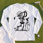 Skeleton Golfing! Long Sleeve Tee