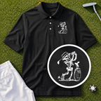 Skeleton Golfing! Performance Polo