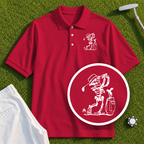 Skeleton Golfing! Performance Polo