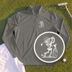 Skeleton Golfing! Quarter Zip
