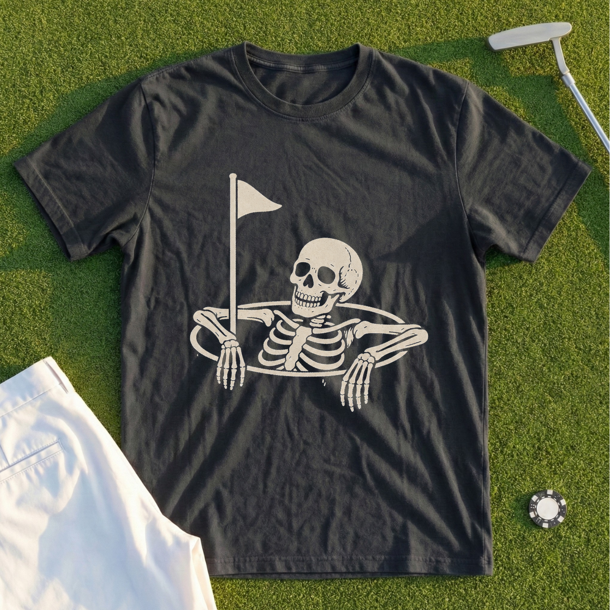 Skeleton In The Cup Tee
