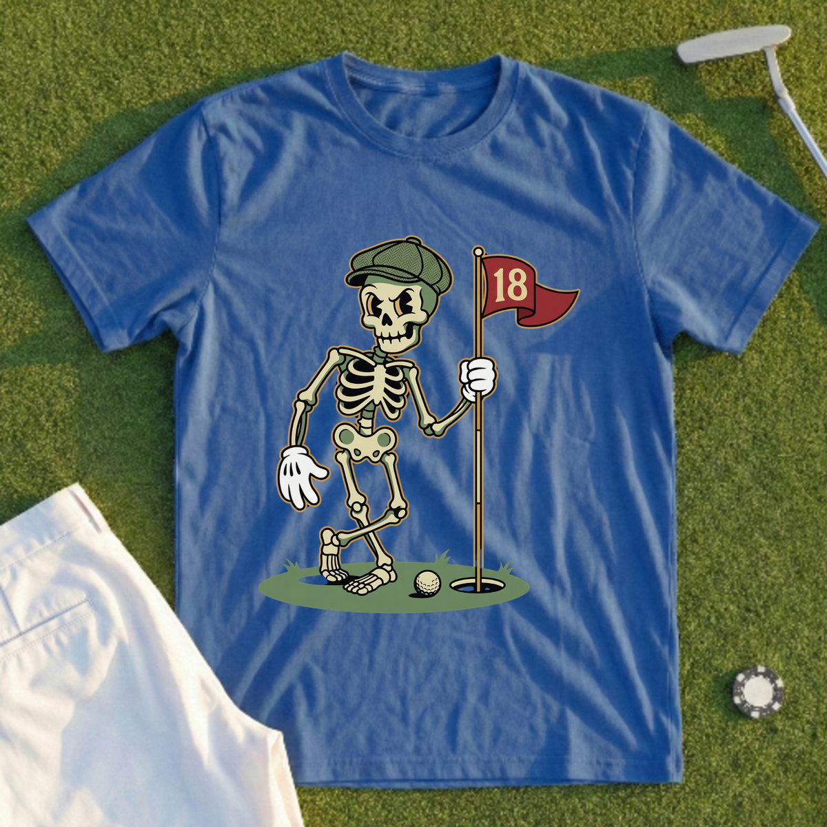 Skeleton Pin Flag Tee