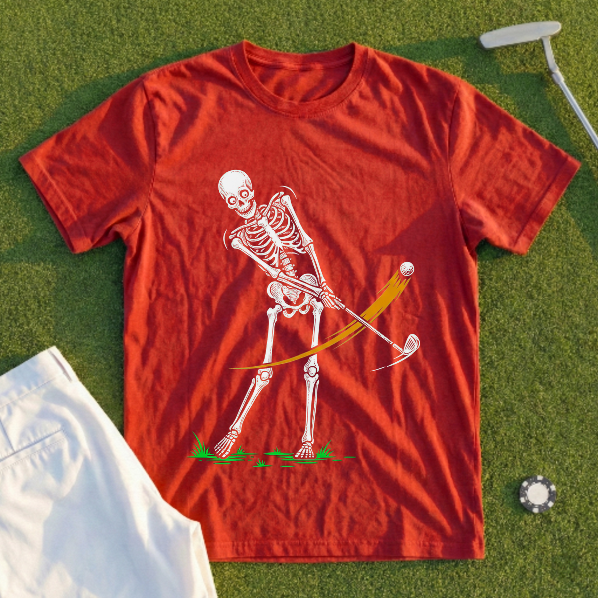 Skeleton, Shanked It Off The Tee