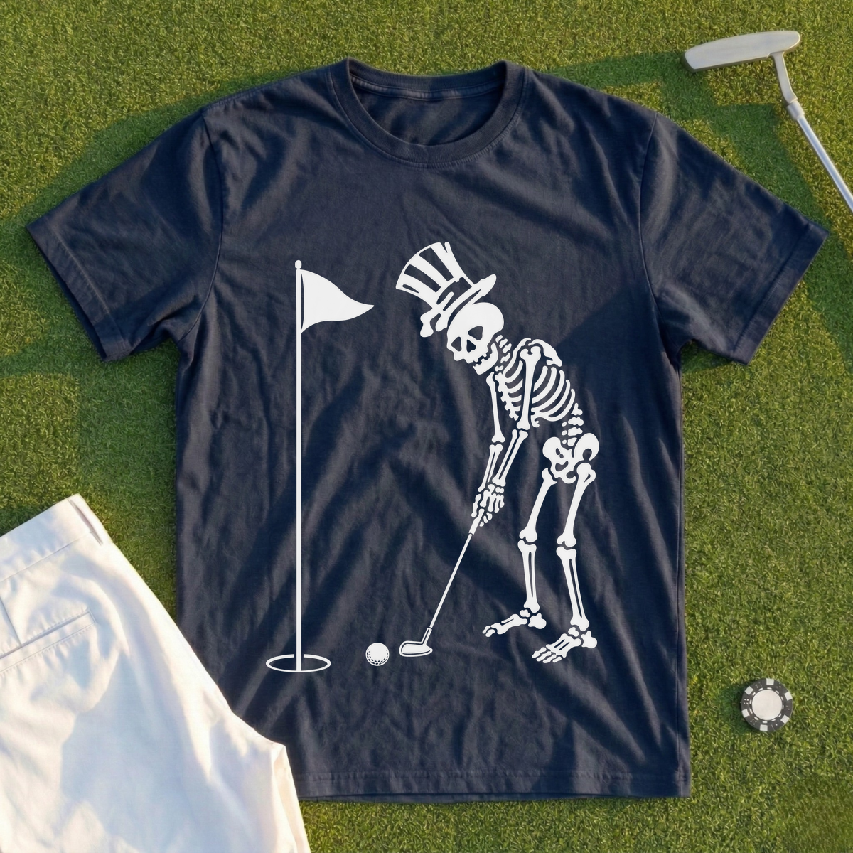 Skeleton Sinking Putt Tee