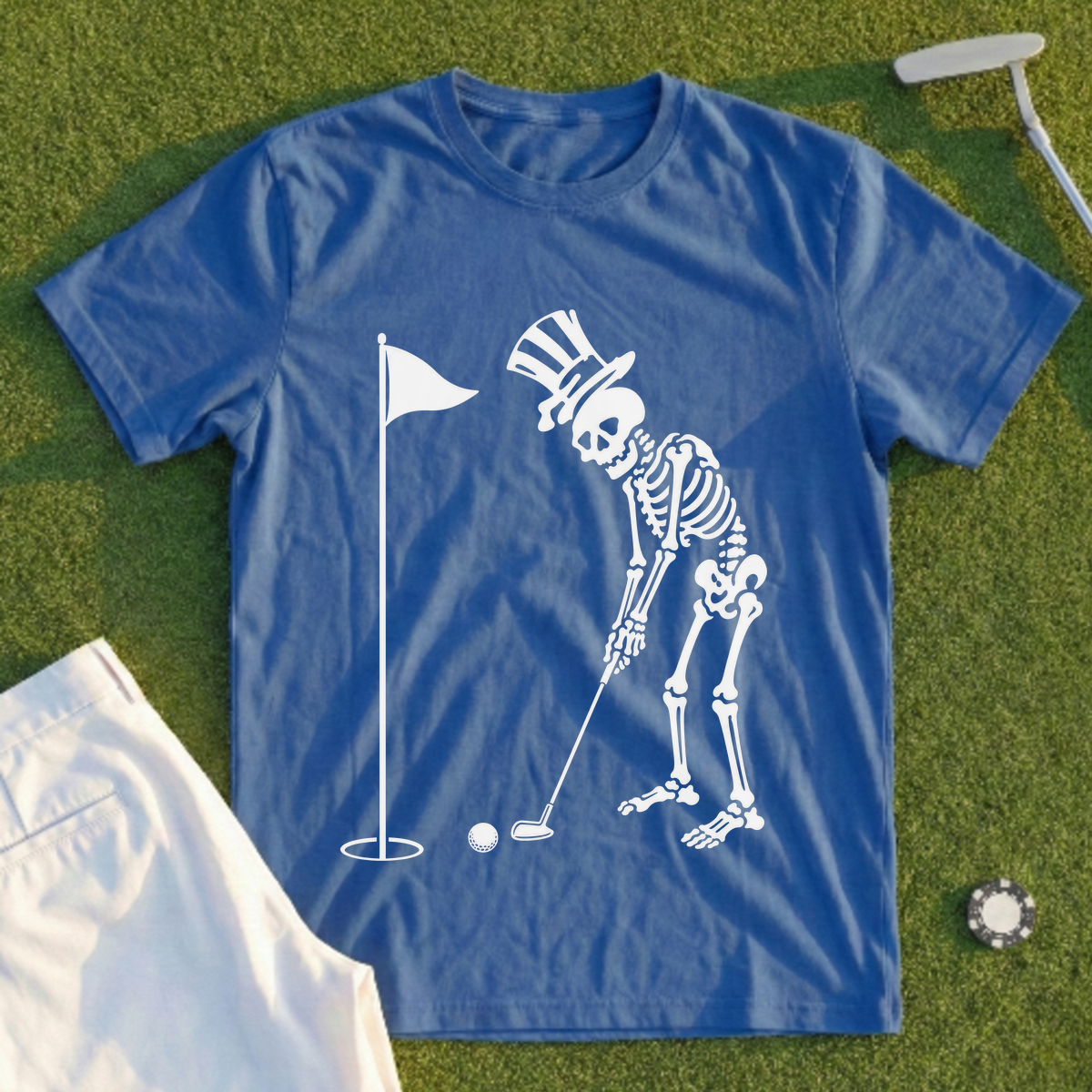 Skeleton Sinking Putt Tee