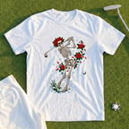 Skeleton Swing Christmas Tee