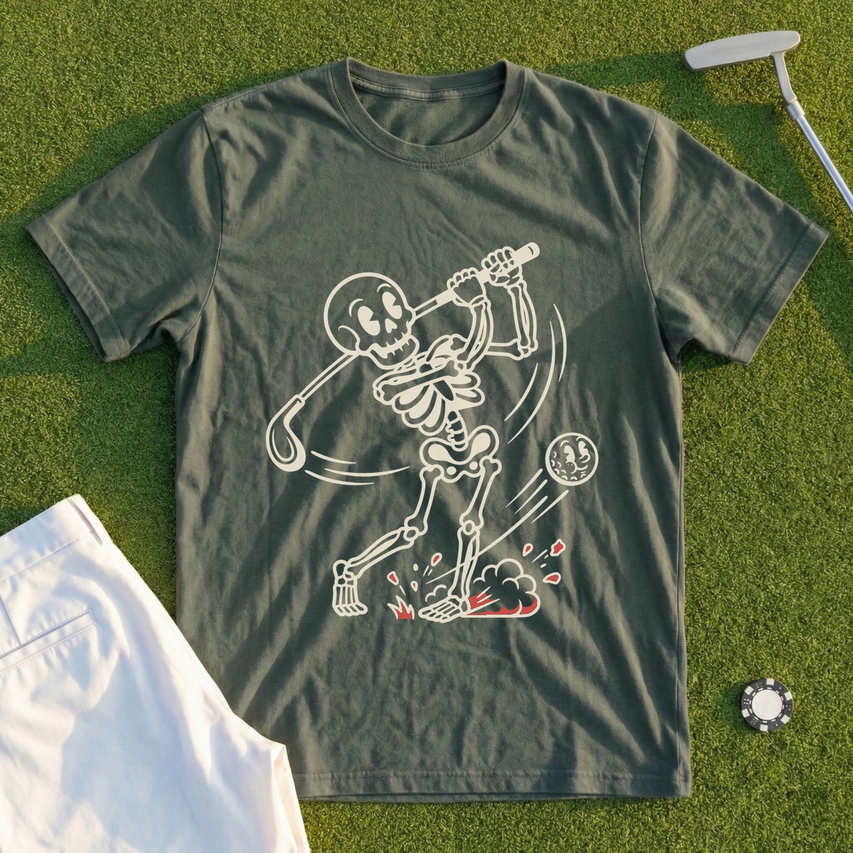 Skeleton Swing Line Tee