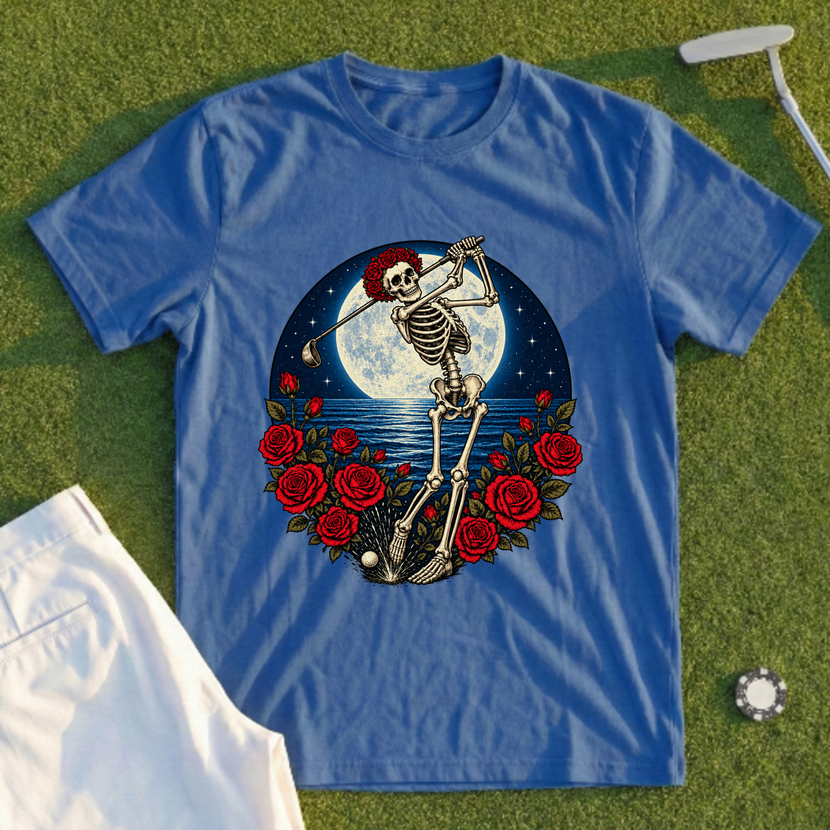 Skeleton Swing Moonrise Tee