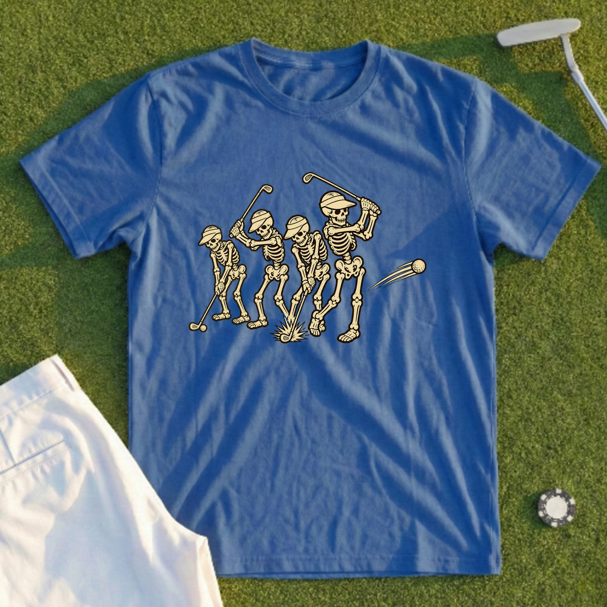 Skeleton Swing Motion Study Tee