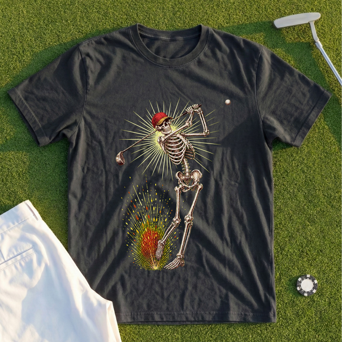 Skeleton Swing Sunburst Tee