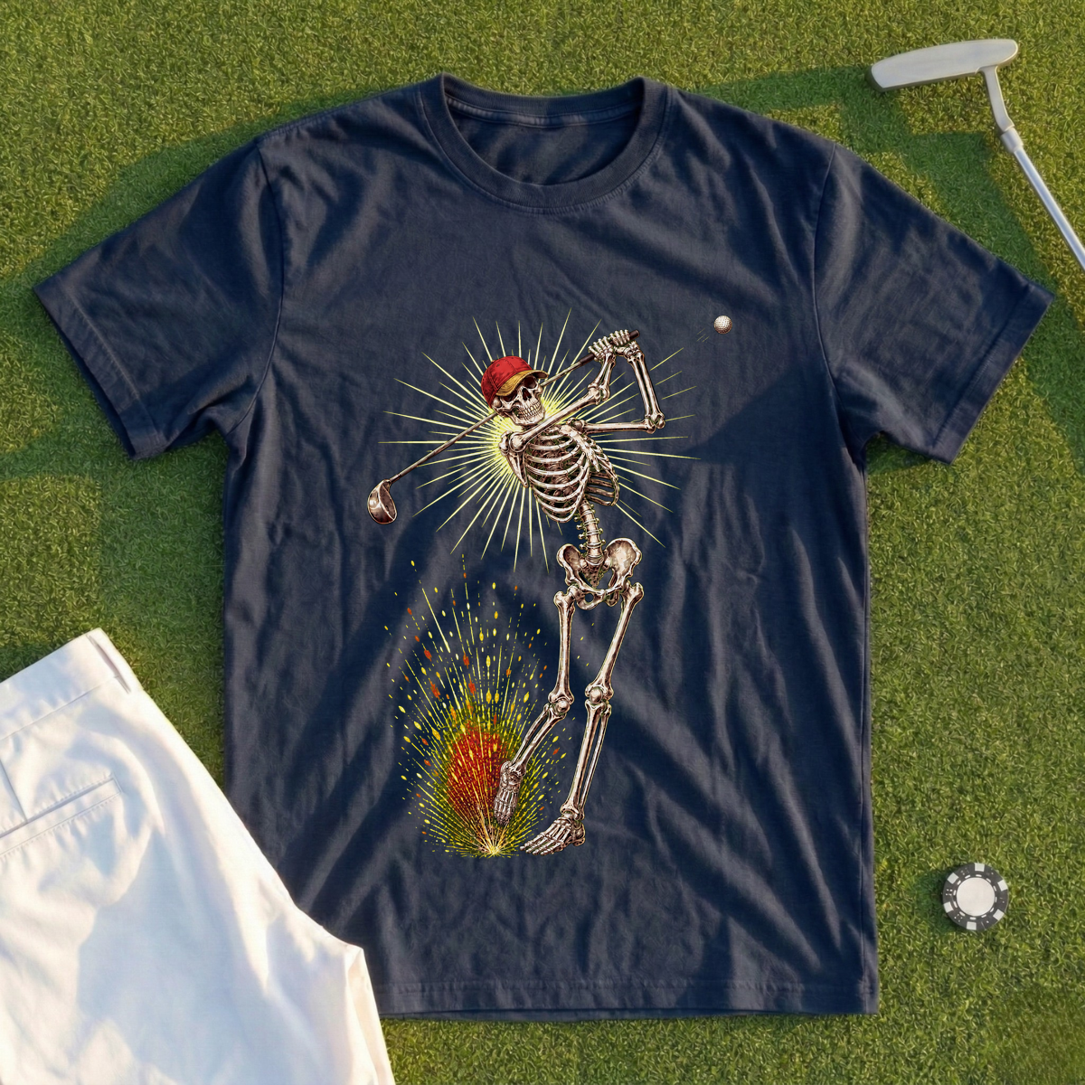 Skeleton Swing Sunburst Tee