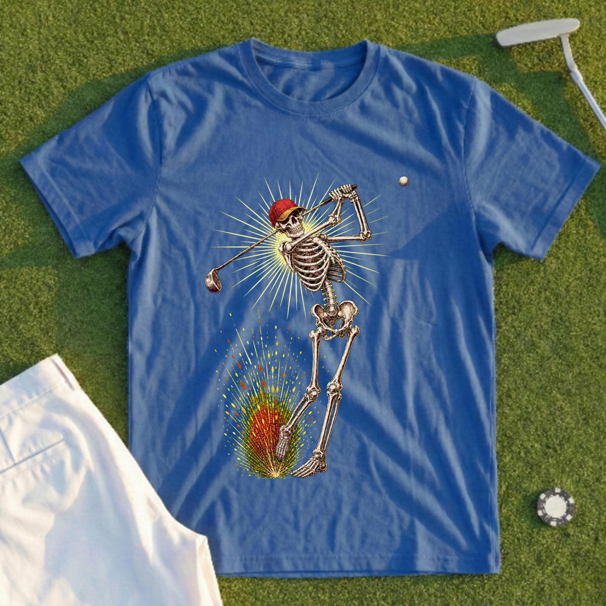 Skeleton Swing Sunburst Tee