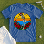 Skeleton Swing Sunset Pop Art Tee