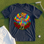 Skeleton Swing Sunset Tie-Dye Tee