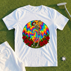 Skeleton Swing Sunset Tie-Dye Tee