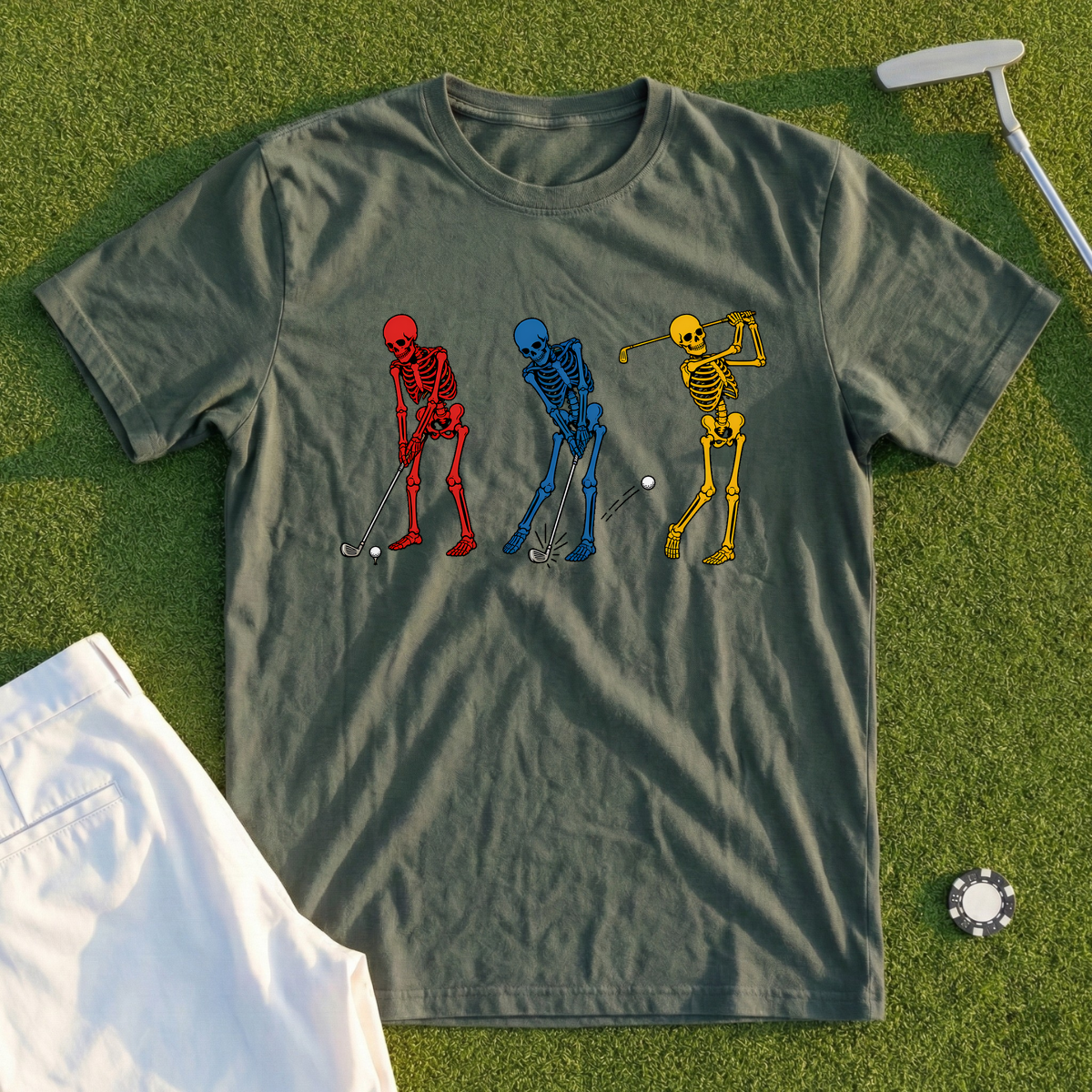 Skeletons Swing Line Tee