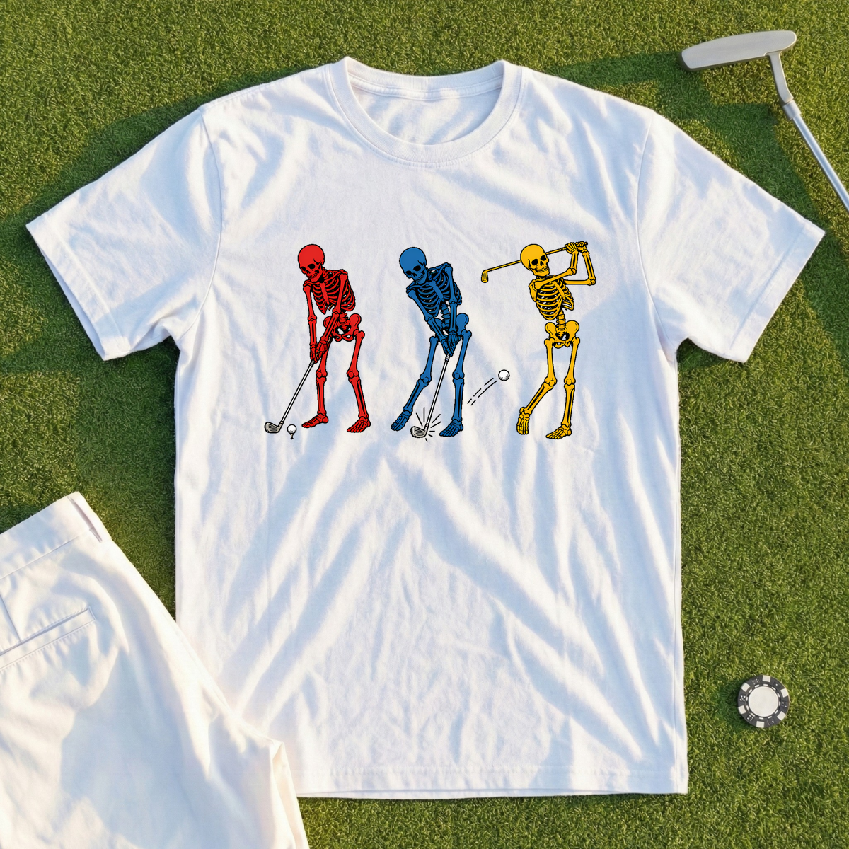 Skeletons Swing Line Tee