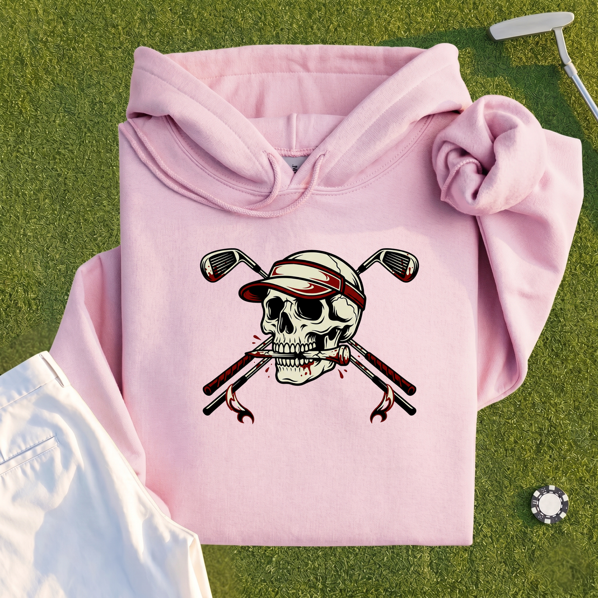 Skull and Cross Clubs Color Hoodie