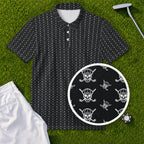 Skull And Cross Clubs Performance Print Polo