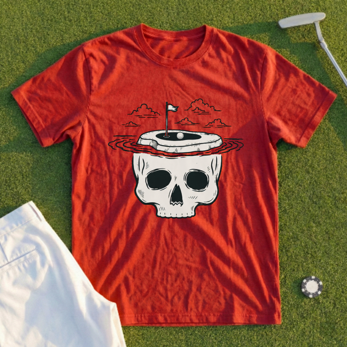 Skull Island Green Tee