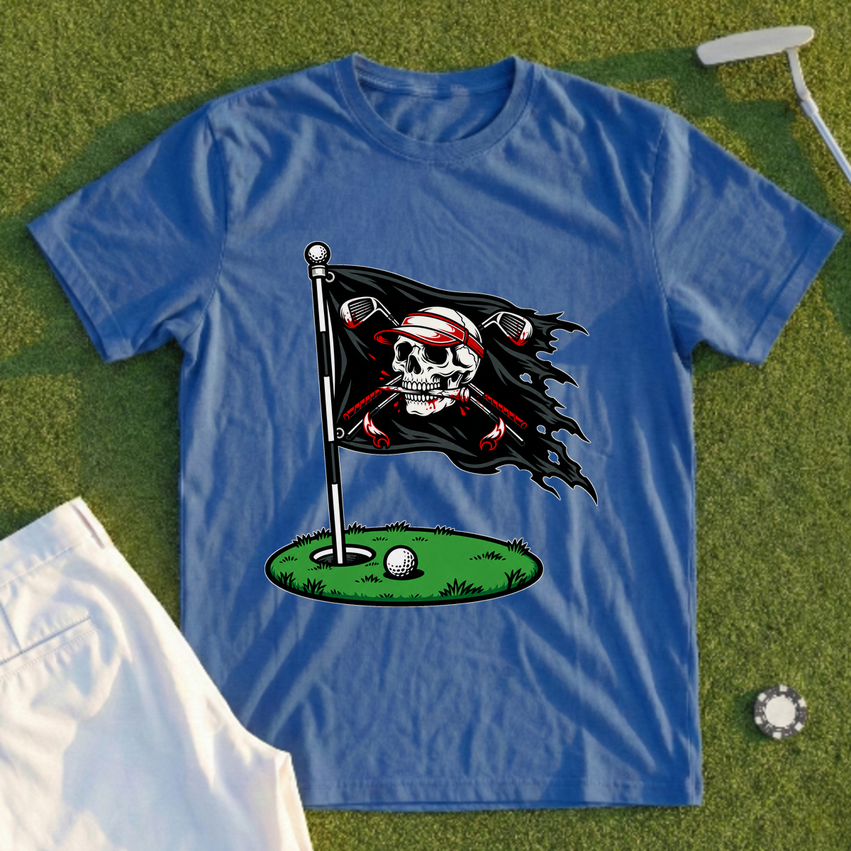 Skull Pin Flag Tee