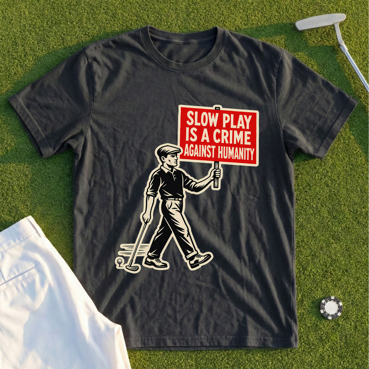 Slow Play Is A Crime Against Humanity Tee