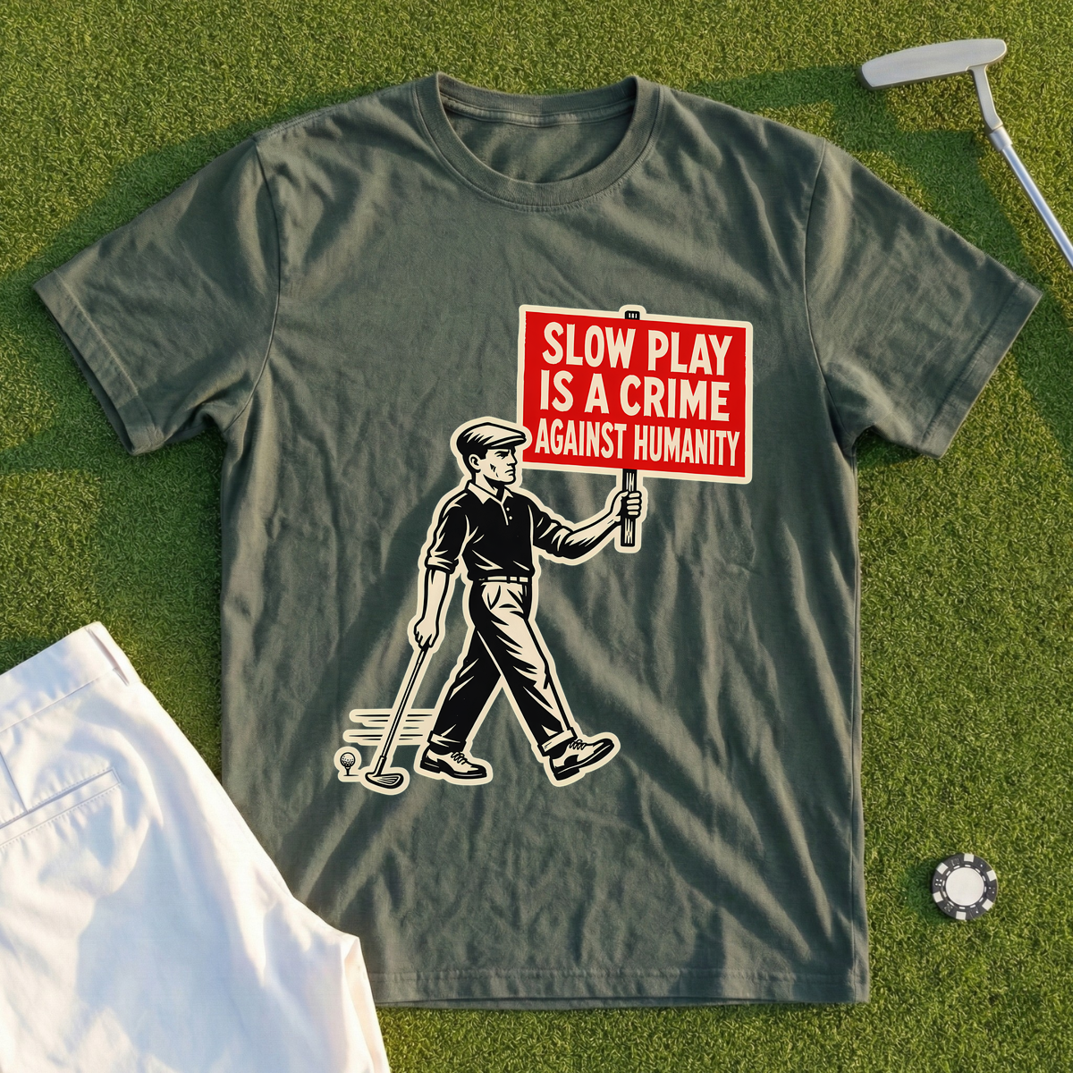 Slow Play Is A Crime Against Humanity Tee