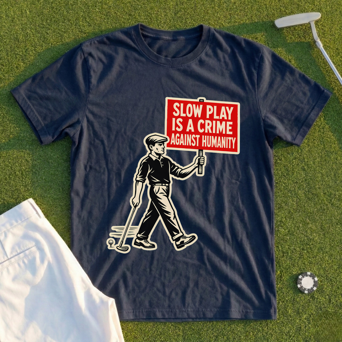 Slow Play Is A Crime Against Humanity Tee