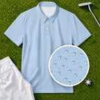 Snowman Season Performance Print Polo