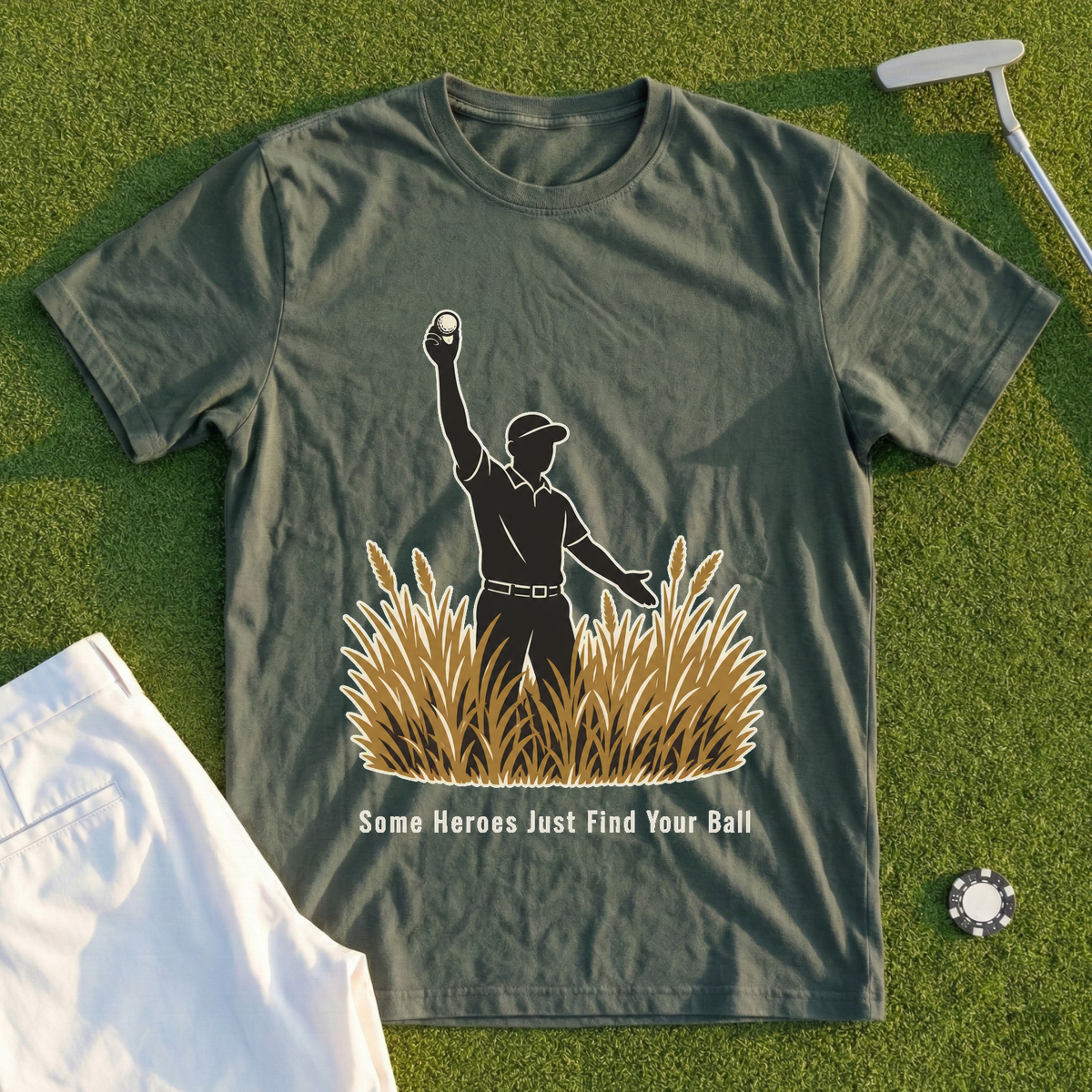 Some Heroes Just Find Your Ball Tee