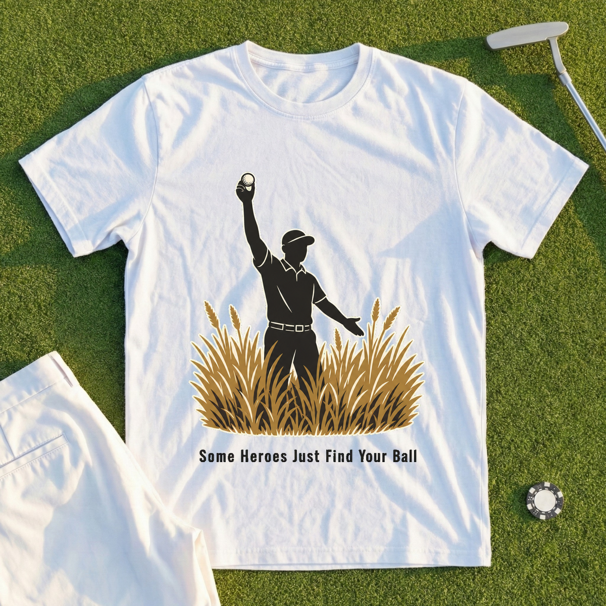 Some Heroes Just Find Your Ball Tee