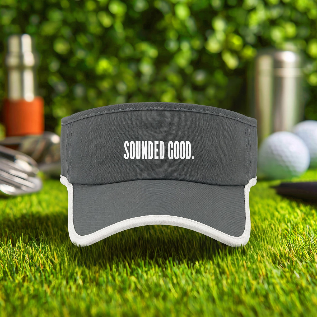 SOUNDED GOOD Visor in Dark Grey