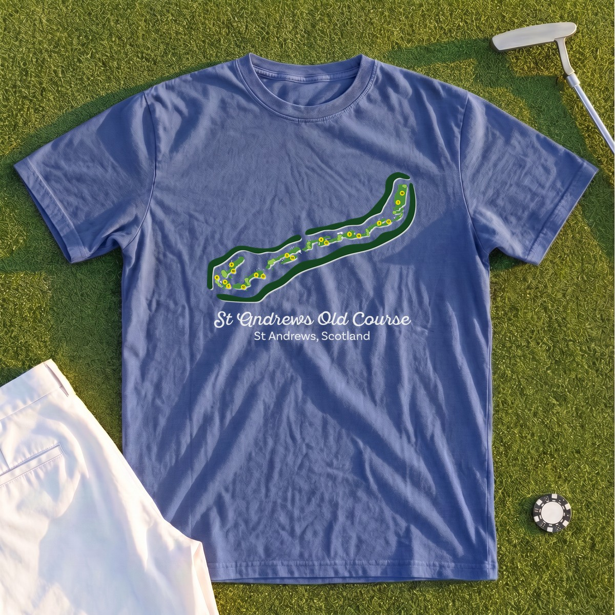 St Andrews Course Map Premium Tee