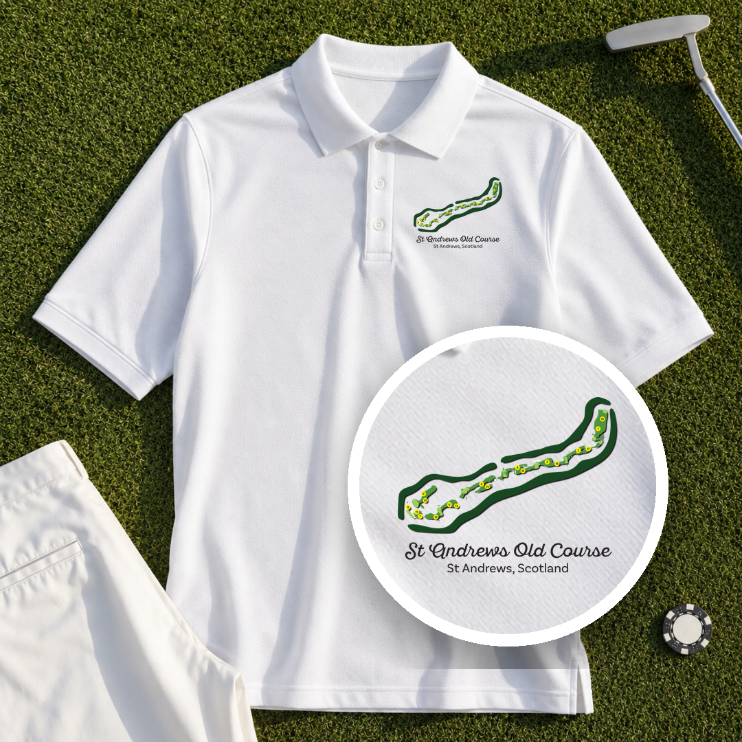 St Andrews Course Map Performance Polo
