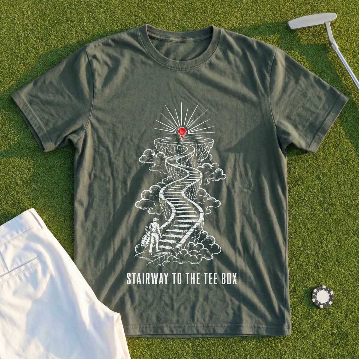 Stairway To The Tee Box Tee