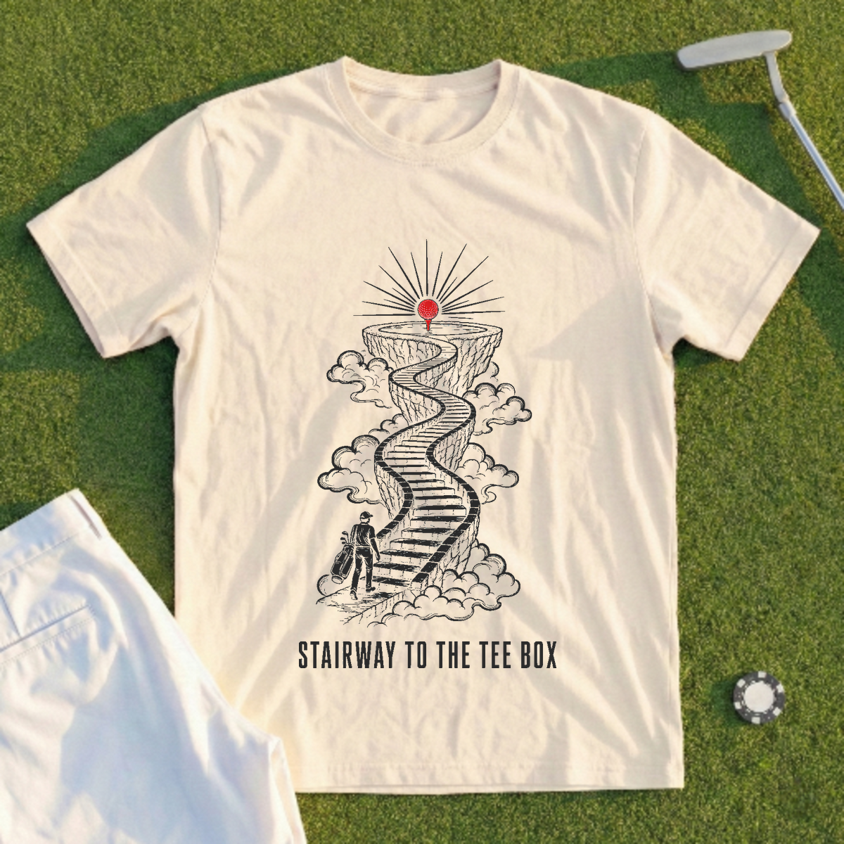 Stairway To The Tee Box Tee
