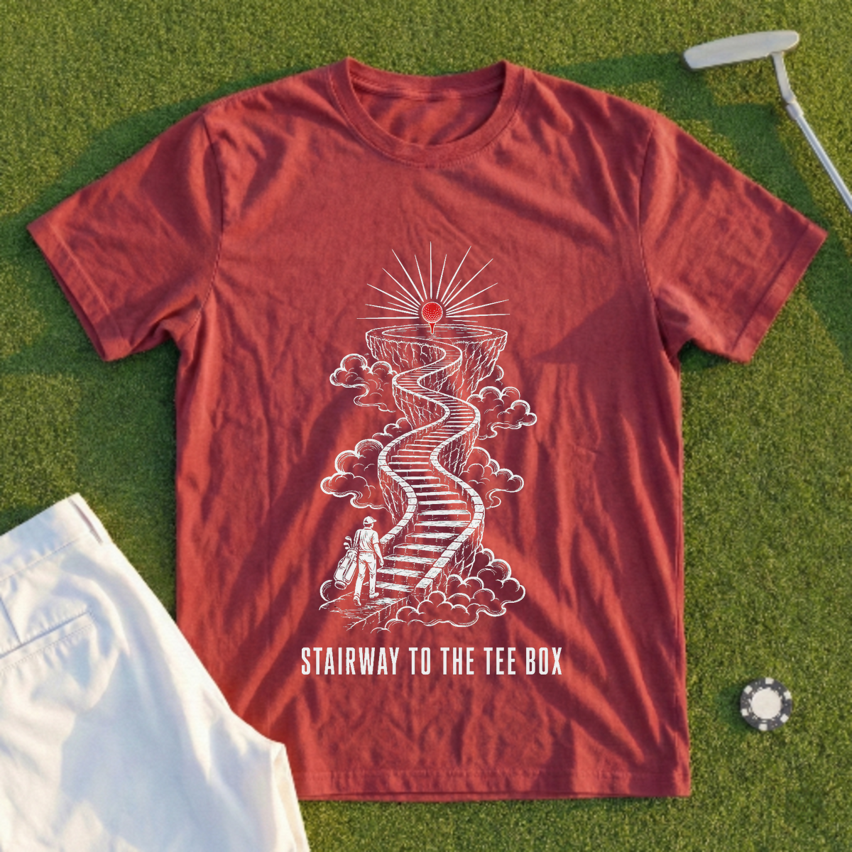 Stairway To The Tee Box Tee