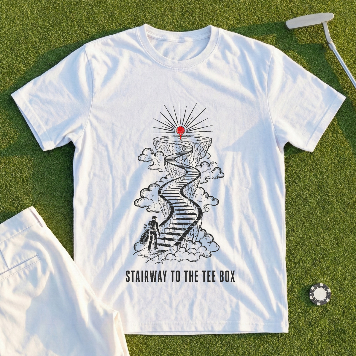Stairway To The Tee Box Tee