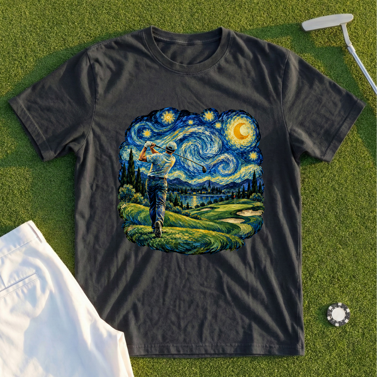 Starry Night Swing, Painted Course Tee