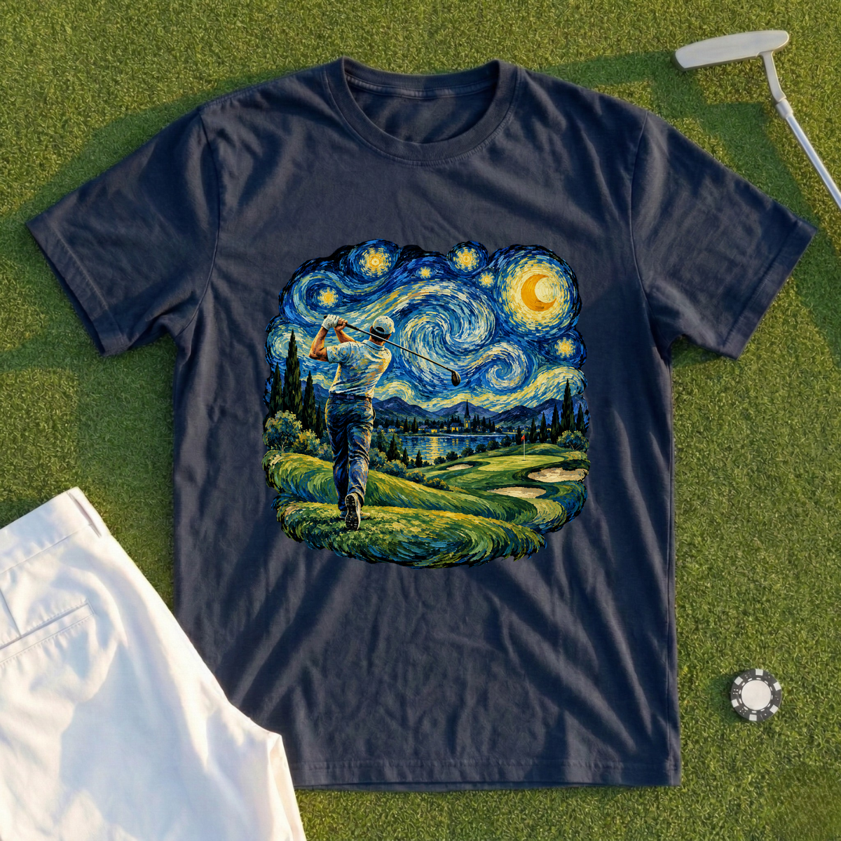 Starry Night Swing, Painted Course Tee